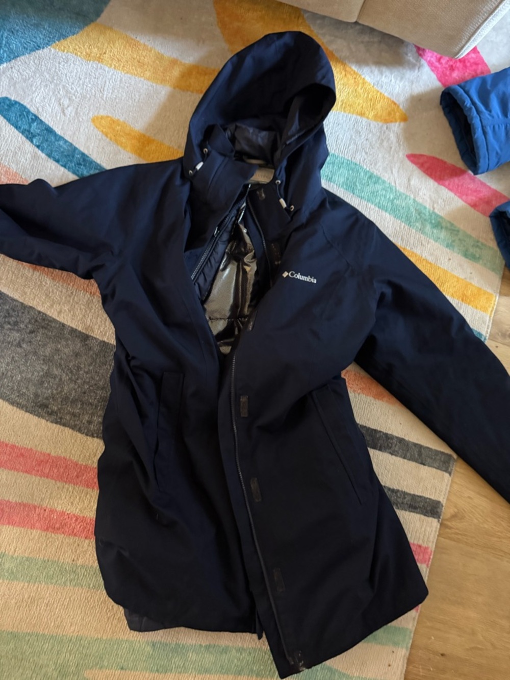 Columbia Navy Blue Women's Ski Snow Jacket